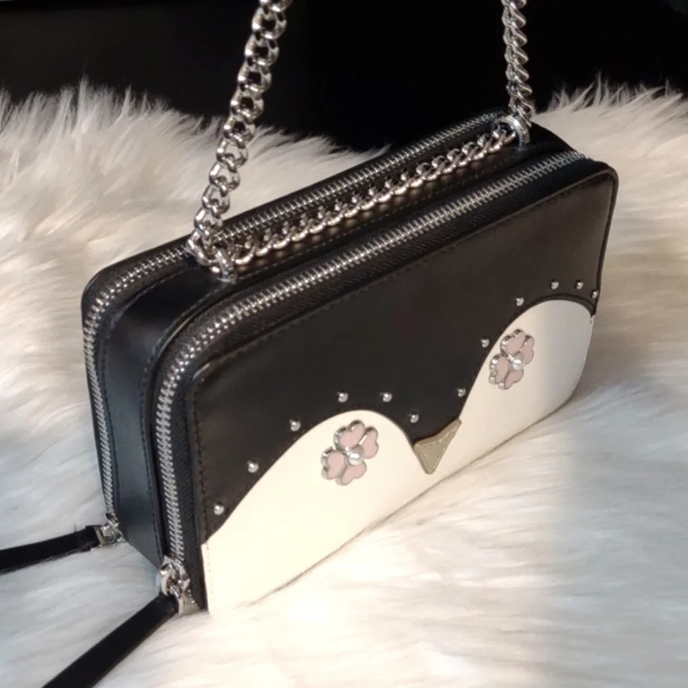 ❤️ Relisted Kate Spade Frosty Penguin Chain Strap Purse - Picture 7 of 15